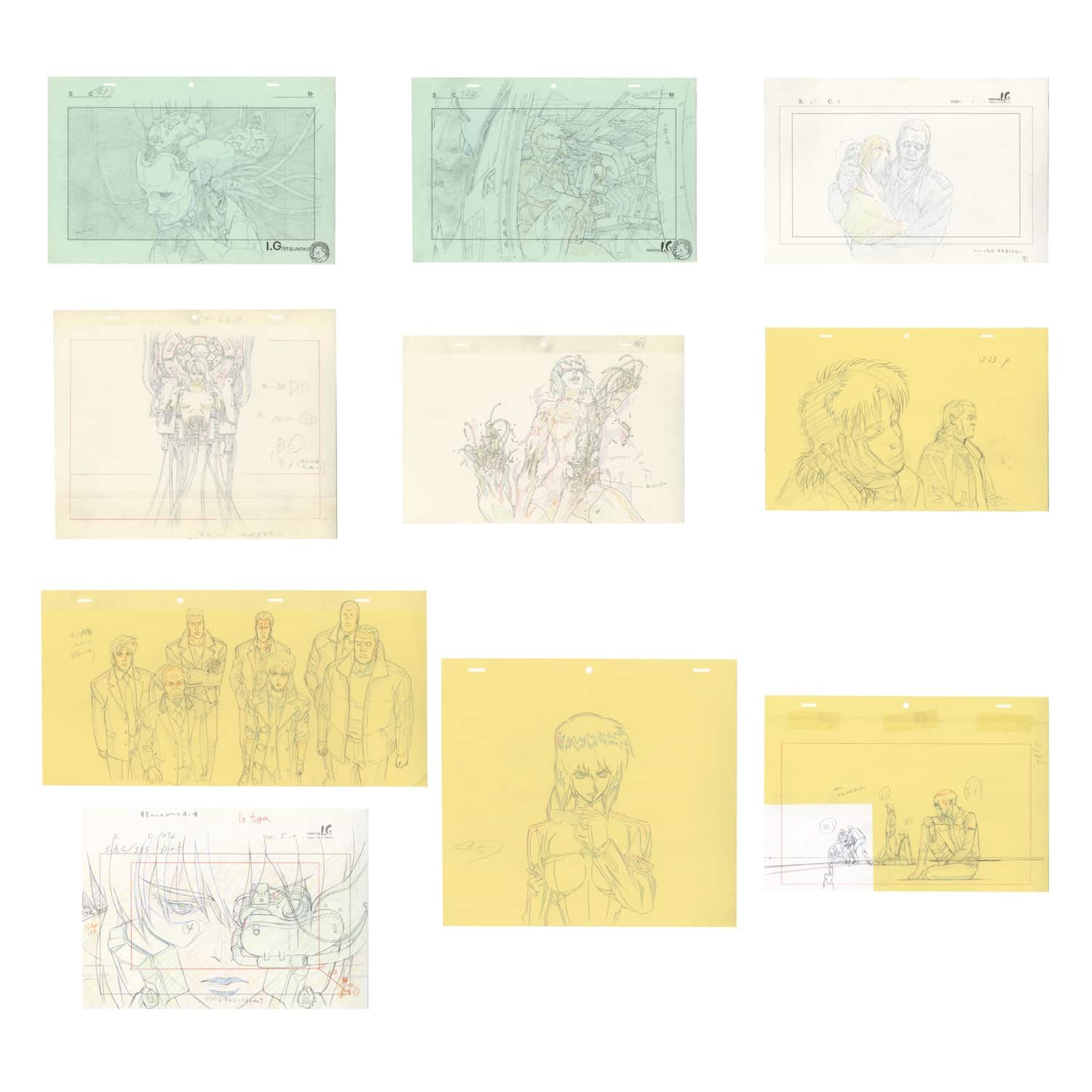 攻殻機動隊展｜複製原画セット02（10枚入）｜ GALLERY X BY PARCO
