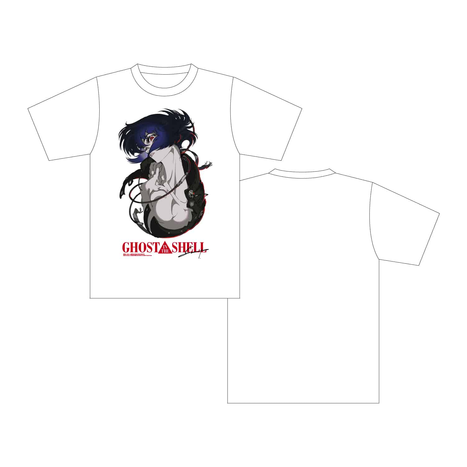 攻殻機動隊展 米山舞 Tシャツ XLサイズ 攻殻機動隊展｜Tシャツ 米山舞×攻殻機動隊(M ホワイト)｜ GALLERY X BY
