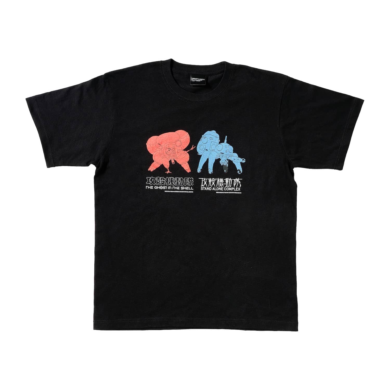 XL 攻殻機動隊展　フチコマ　タチコマ　Tシャツ 攻殻機動隊展｜Tシャツ18 TGITS フチコマ×S.A.C. タチコマ(M ブラック