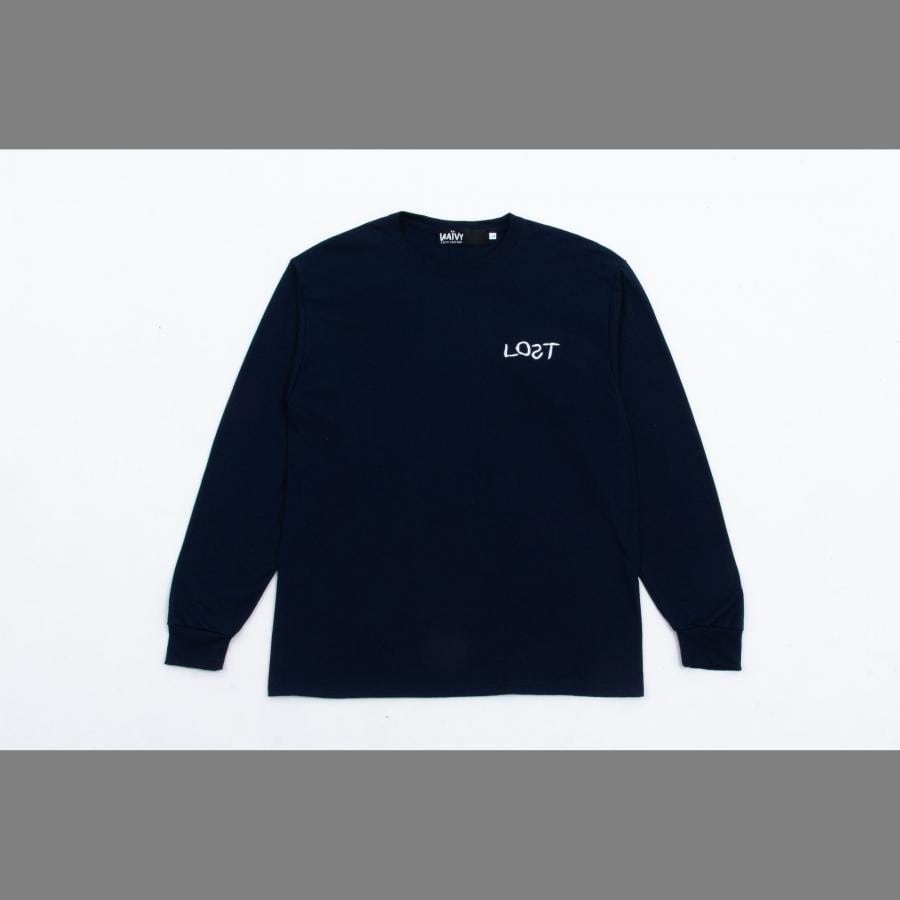 Coco Capitan Exhibition「NAIVY」 LOST LongSleeve T-shirts(Navy) ネイビー L