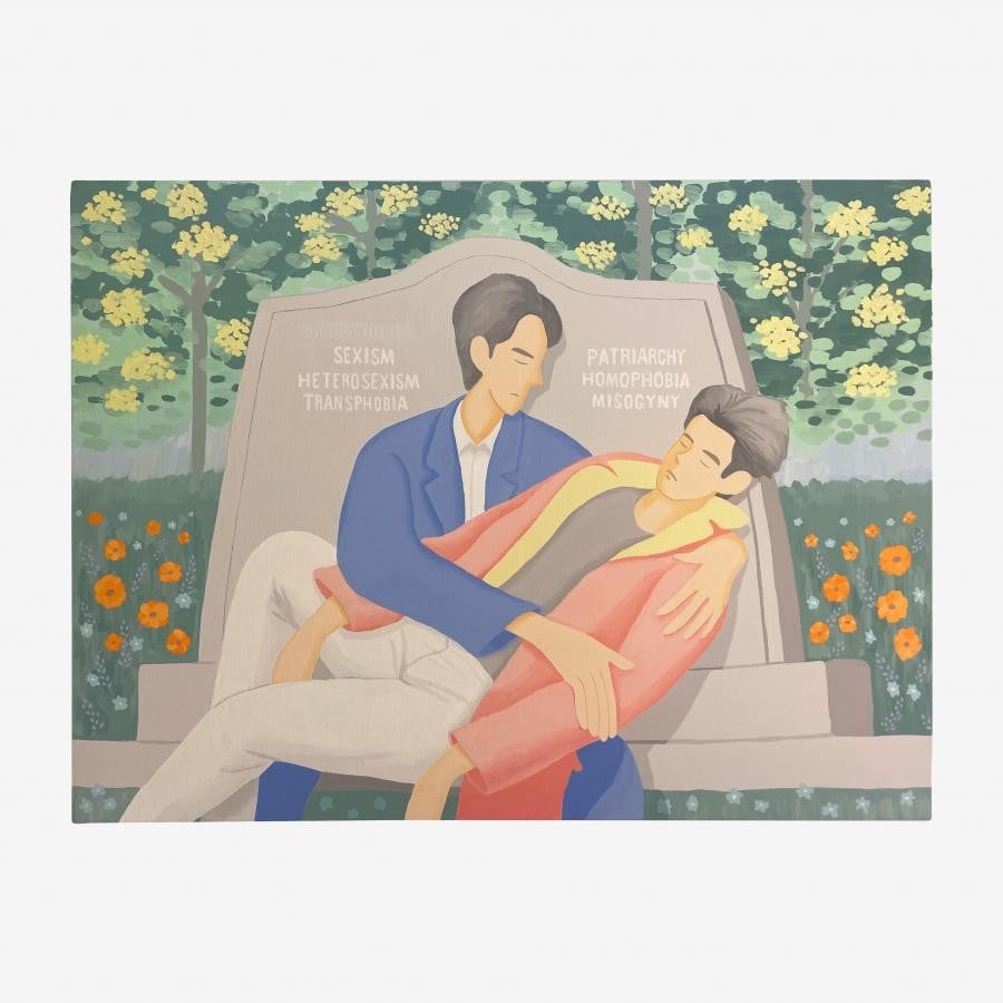 カナイフユキ 個展「ゆっくりと届く祈り」描きおろし原画｜『HEAVEN』【ご注文から1-2週間でのご発送】