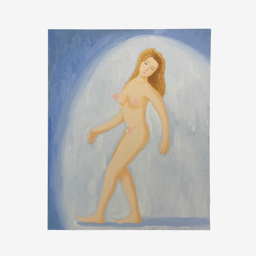 カナイフユキ 個展「ゆっくりと届く祈り」描きおろし原画｜『free woman energy, what's that?』【ご注文から1-2週間でのご発送】