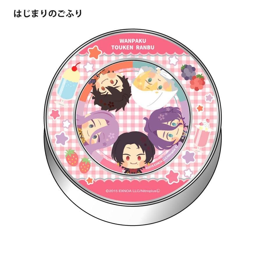 「わんぱく！刀剣乱舞 CAFE」マグネット付きキャンディ缶 第１弾 明石国行・蛍丸・愛染国俊