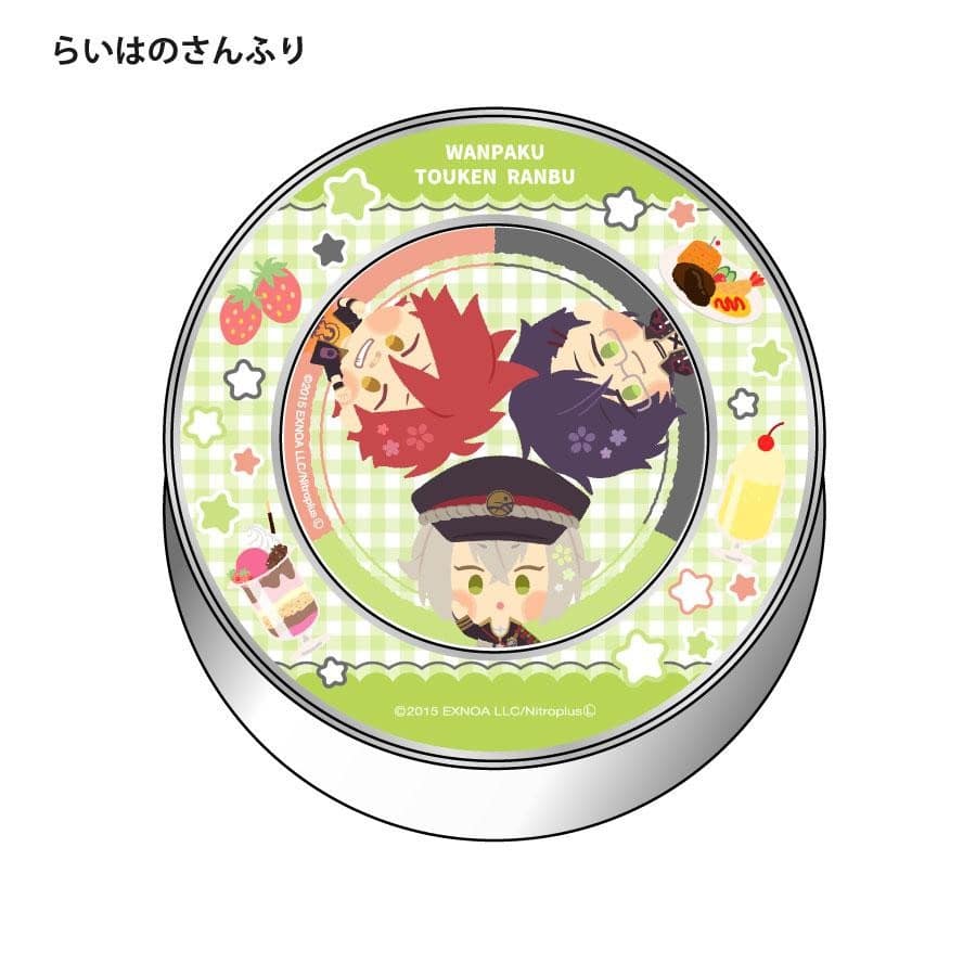 「わんぱく！刀剣乱舞 CAFE」マグネット付きキャンディ缶 第１弾 明石国行・蛍丸・愛染国俊