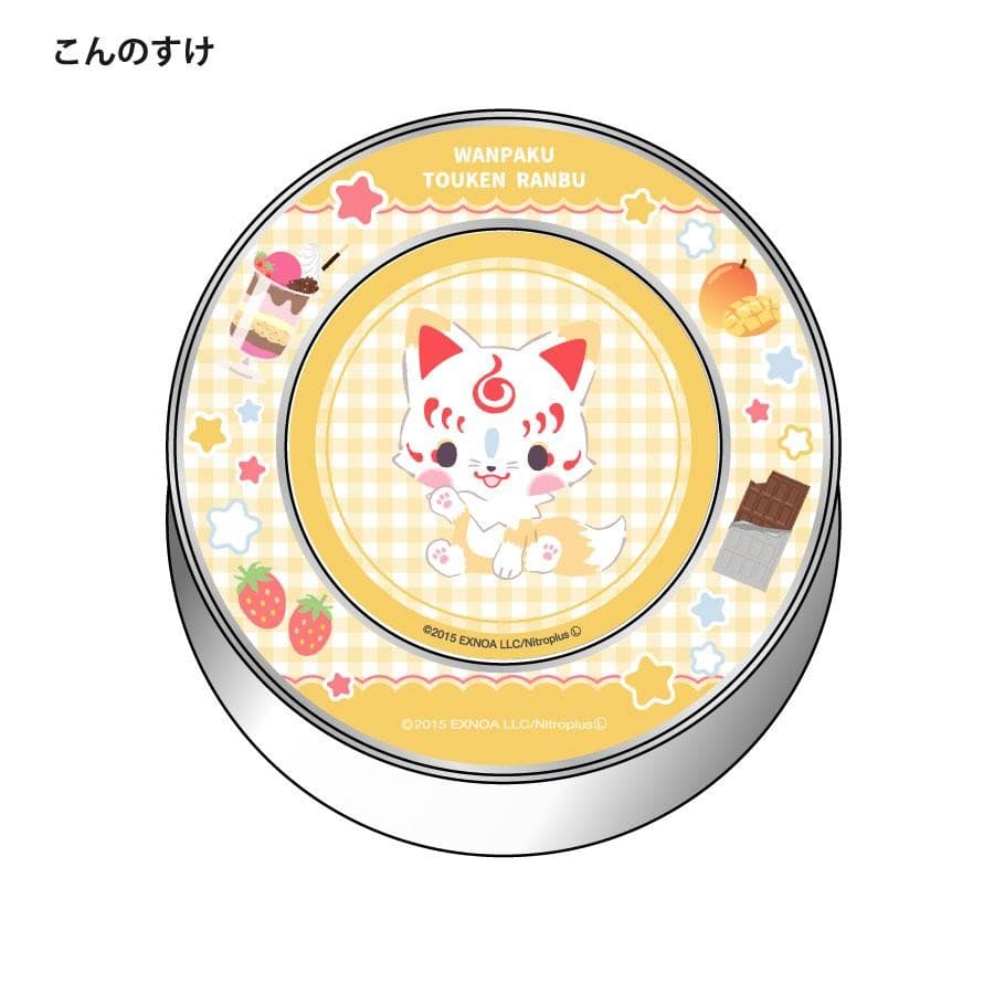 「わんぱく！刀剣乱舞 CAFE」マグネット付きキャンディ缶 第１弾 明石国行・蛍丸・愛染国俊